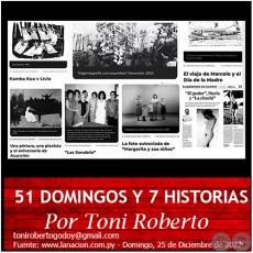 51 DOMINGOS Y 7 HISTORIAS - Por Toni Roberto - Domingo, 25 de Diciembre de 2022